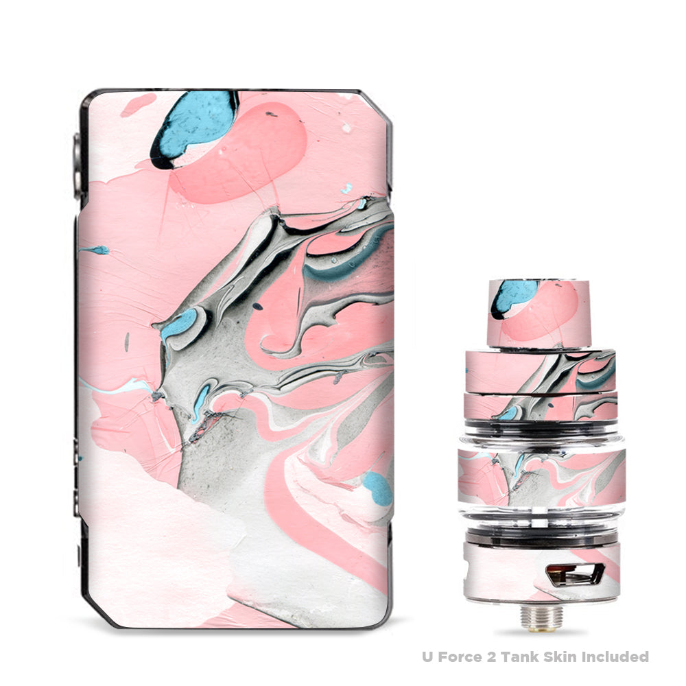 Skin Decals for VooPoo Drag 2 Kit / Pastel Marble Pink Blue Swirl itsaskin.com Skin Decals for VooPoo Drag 2 Kit / Pastel Marble Pink Blue Swirl itsaskin.com