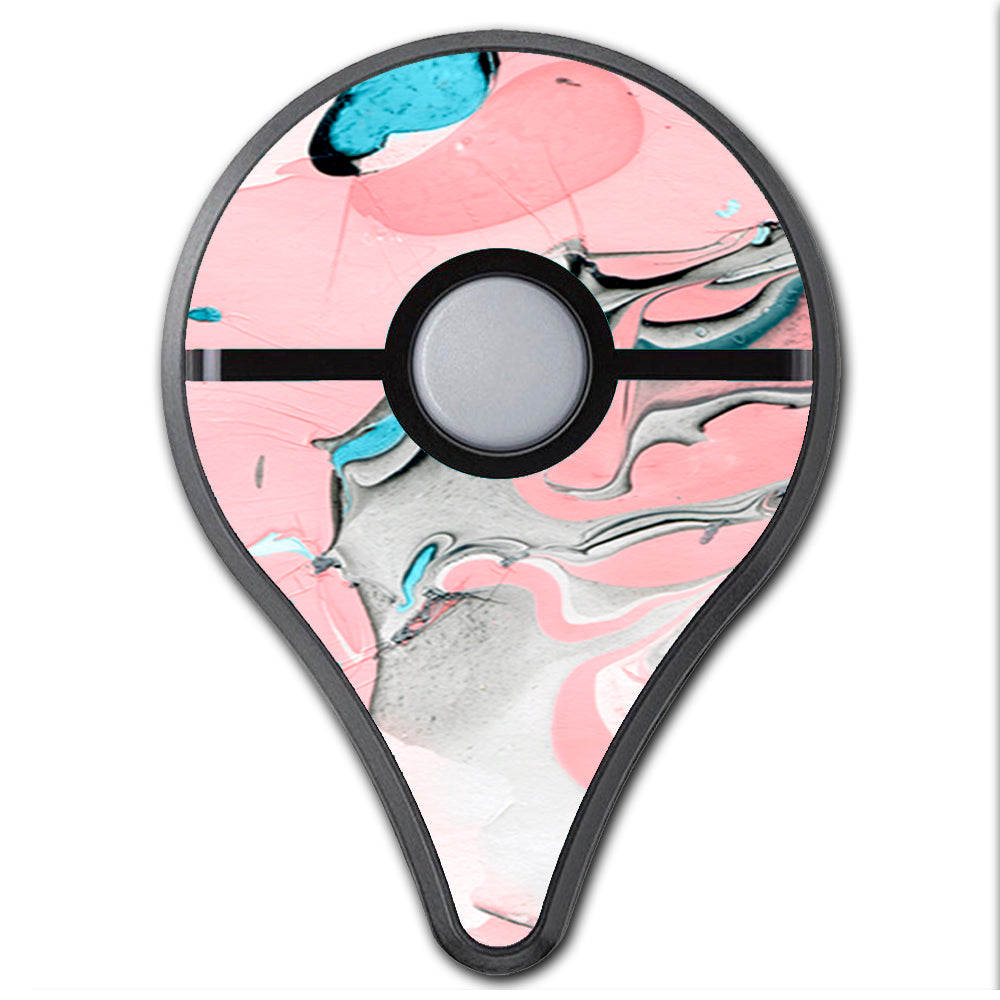  Pastel Marble Pink Blue Swirl Pokemon Go Plus Skin