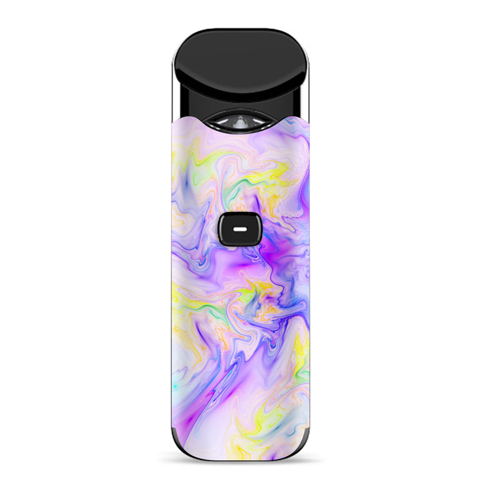 Skin Decals for Smok Nord Pod Vape / Pastel Marble resin pink purple swirls mix itsaskin.com Skin Decals for Smok Nord Pod Vape / Pastel Marble resin pink purple swirls mix itsaskin.com