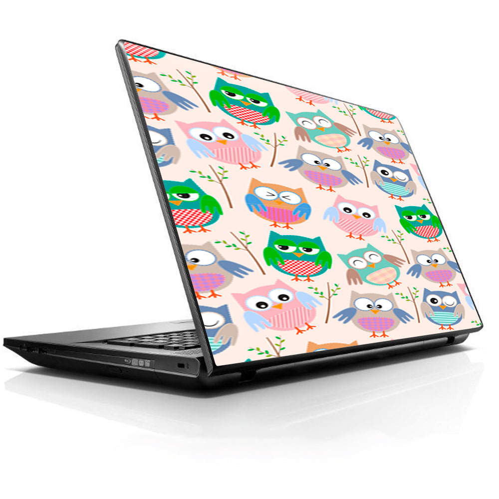  Cute Owls Pattern Cartoon HP Dell Compaq Mac Asus Acer 13 to 16 inch Skin