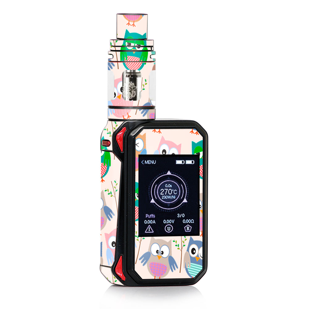  Cute Owls Pattern Cartoon Smok G-priv 2 Skin