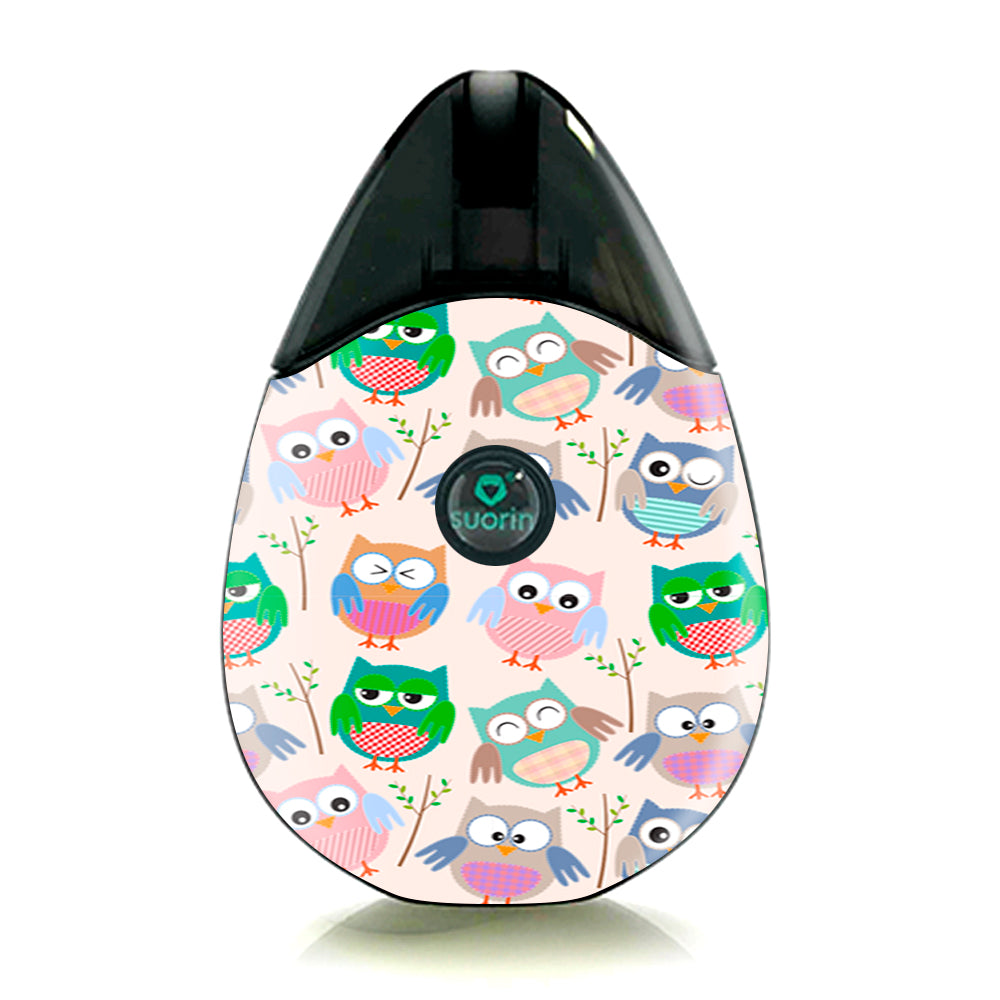  Cute Owls Pattern Cartoon Suorin Drop Skin