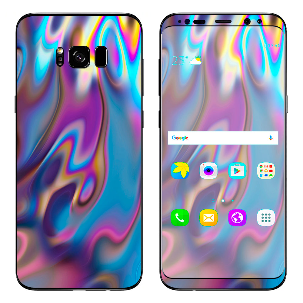  Opalescent Resin Marble Oil Slick Samsung Galaxy S8 Plus Skin