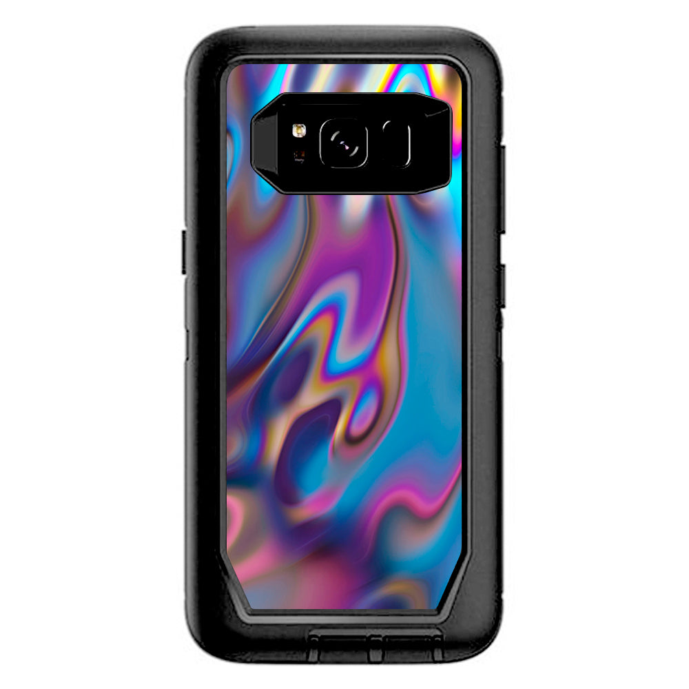  Opalescent Resin Marble Oil Slick Otterbox Defender Samsung Galaxy S8 Skin