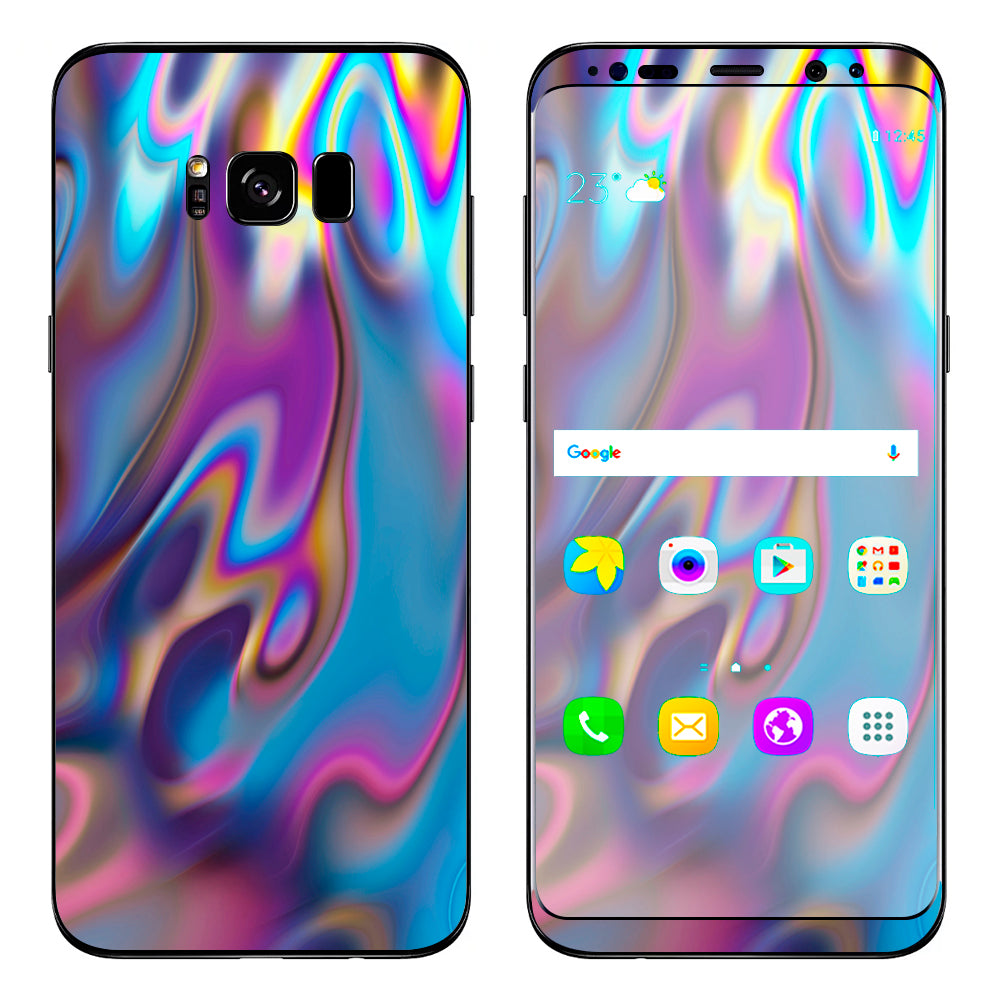  Opalescent Resin Marble Oil Slick Samsung Galaxy S8 Skin