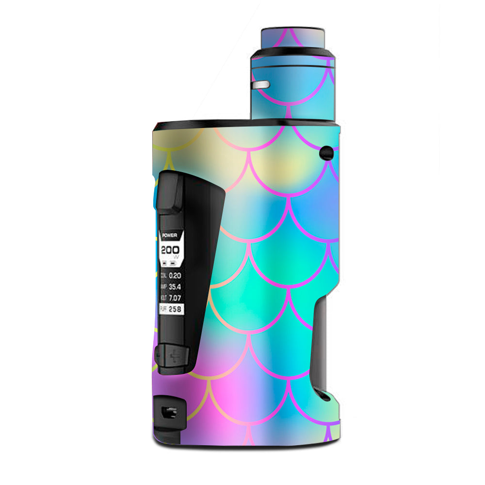  Pastel Colorful Mermaid Scales G Box Squonk Geek Vape Skin