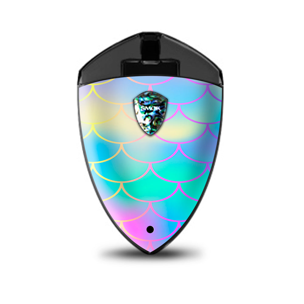  Pastel Colorful Mermaid Scales Smok Rolo Badge Skin