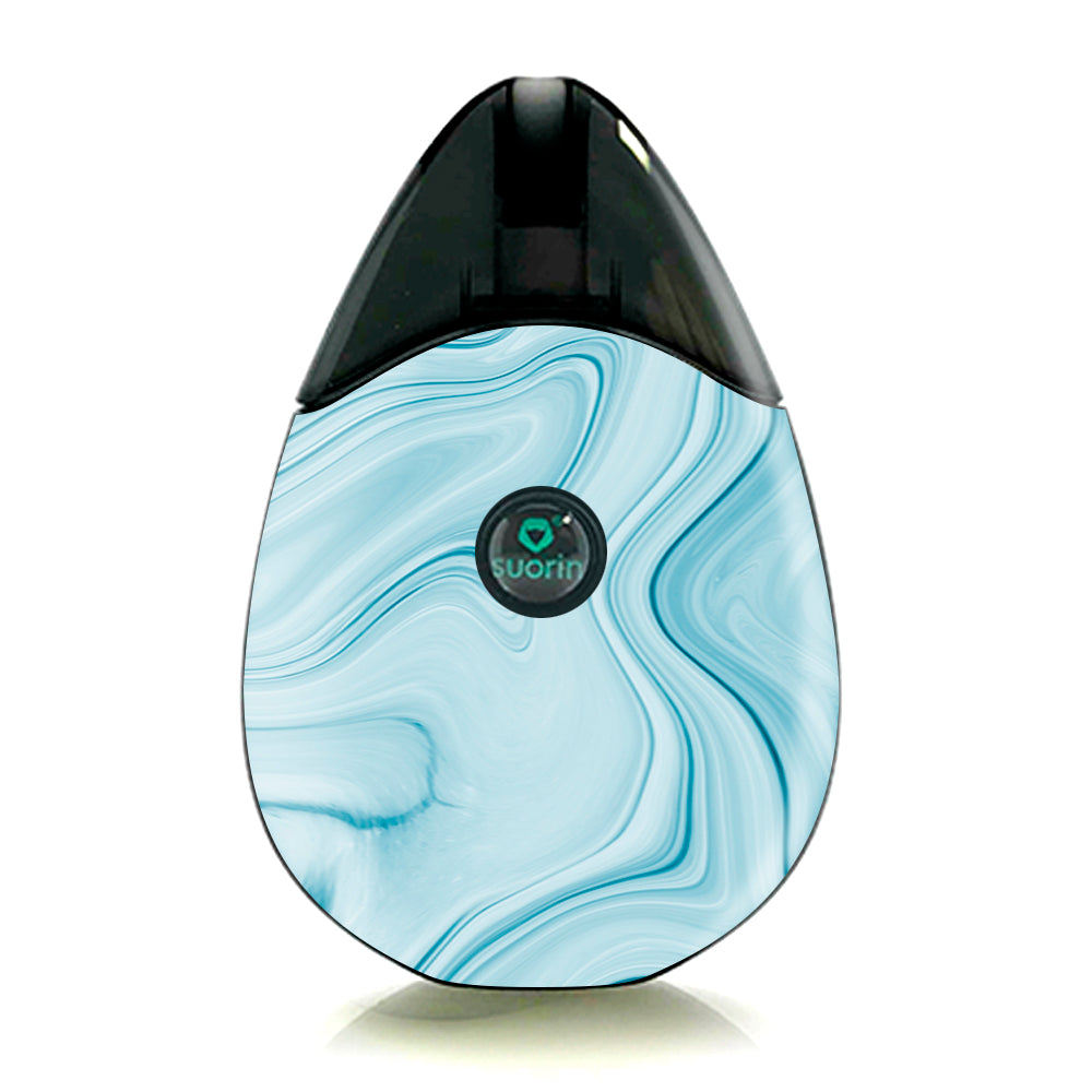  Baby Blue Ice Swirl Marble Suorin Drop Skin