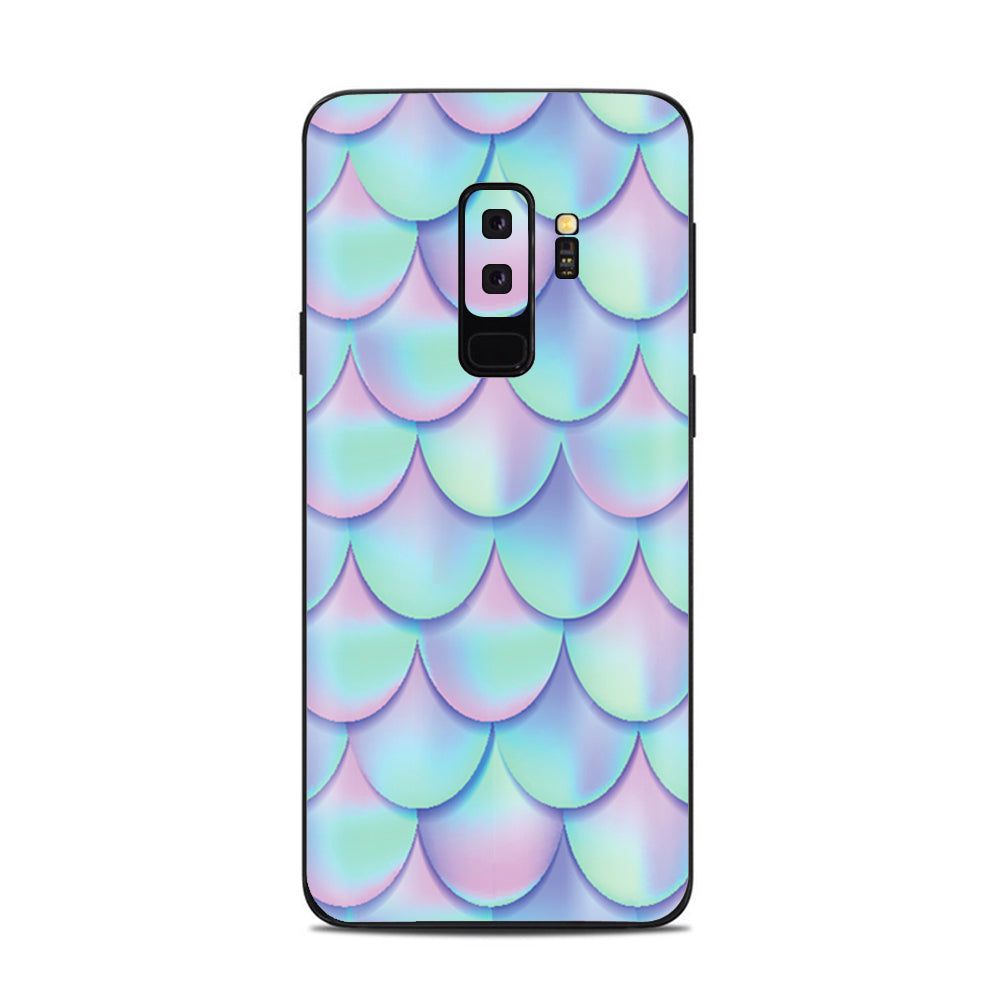  Mermaid Scales Blue Pink Samsung Galaxy S9 Plus Skin