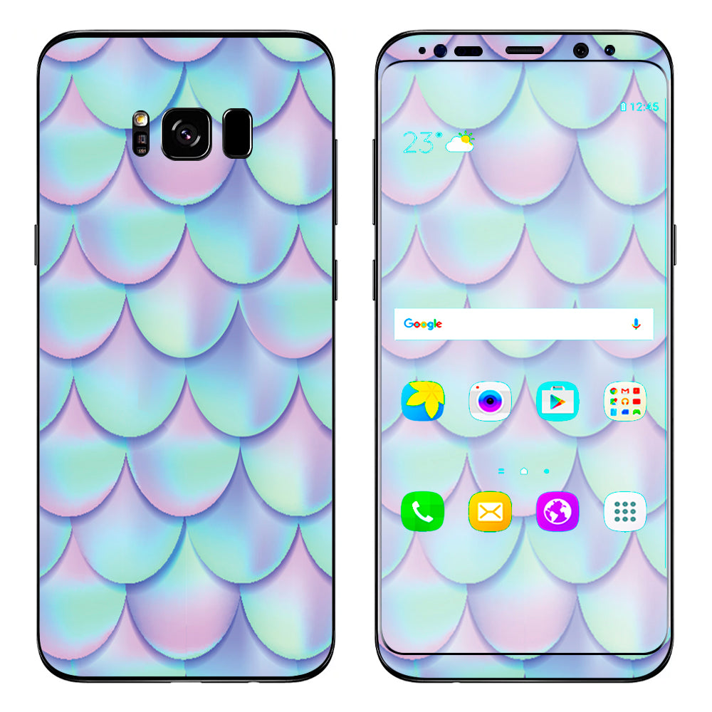  Mermaid Scales Blue Pink Samsung Galaxy S8 Plus Skin