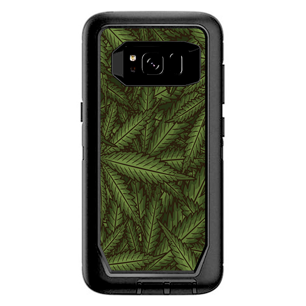  Marijuana Leaves Pot Weed Otterbox Defender Samsung Galaxy S8 Skin
