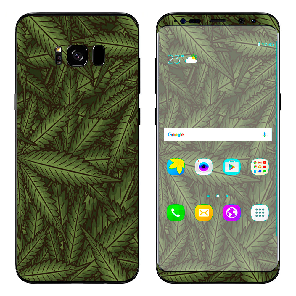  Marijuana Leaves Pot Weed Samsung Galaxy S8 Plus Skin