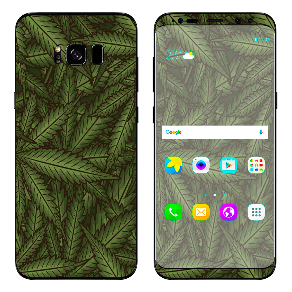  Marijuana Leaves Pot Weed Samsung Galaxy S8 Skin