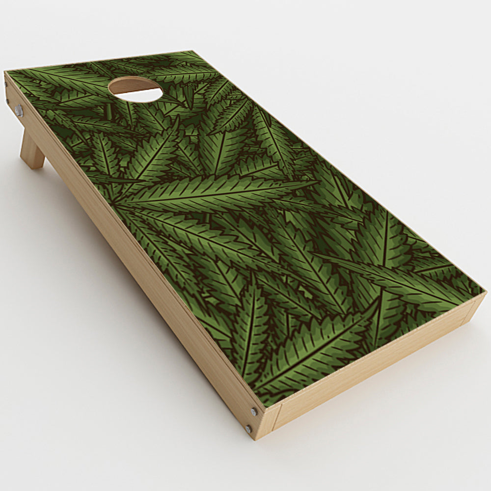  Marijuana Leaves Pot Weed  Cornhole Game Board (2 pcs.) Skin