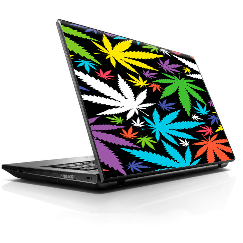  Colorful Weed Leaves Leaf  HP Dell Compaq Mac Asus Acer 13 to 16 inch Skin