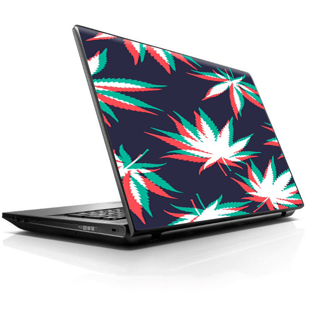  3D Holographic Week Pot Leaf HP Dell Compaq Mac Asus Acer 13 to 16 inch Skin