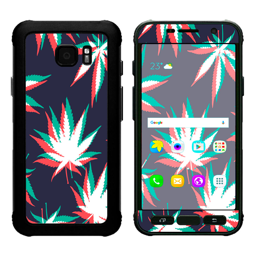  3D Holographic Week Pot Leaf Samsung Galaxy S7 Active Skin