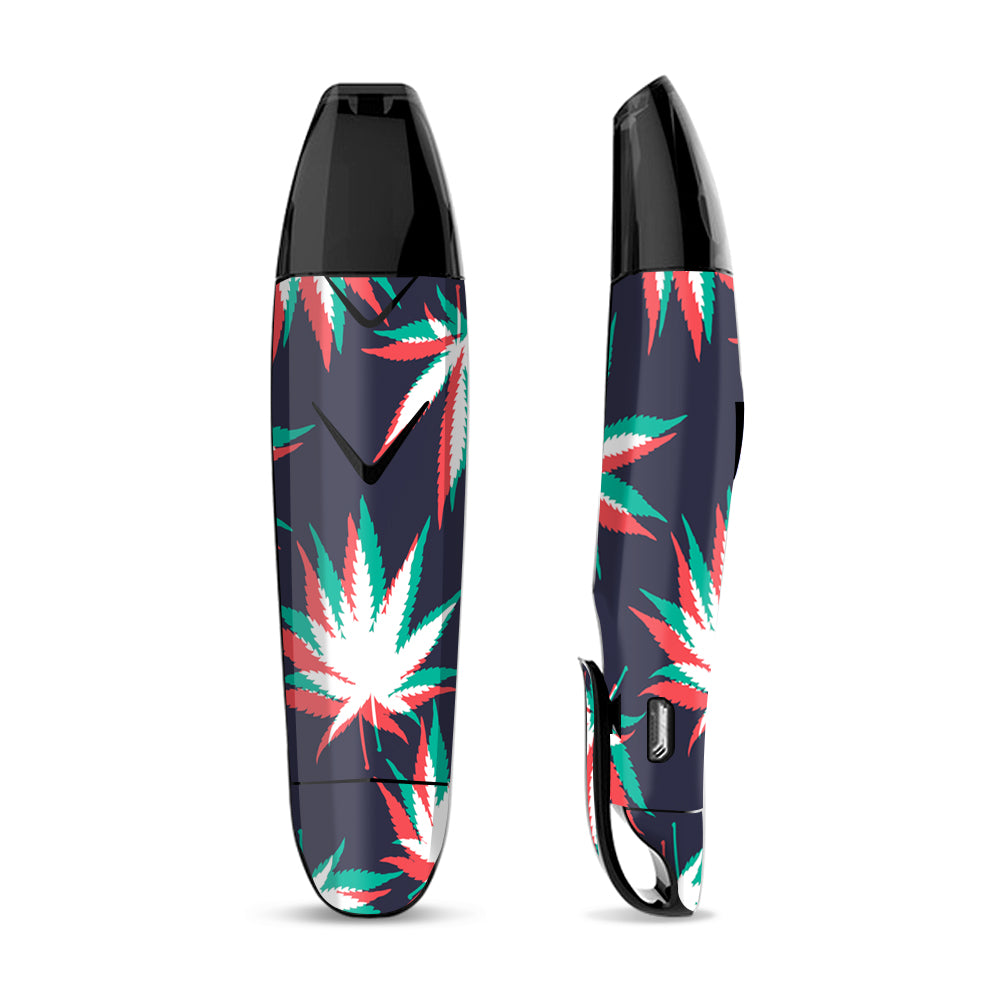 Skin Decal for Suorin Vagon  Vape / 3D Holographic Week Pot Leaf