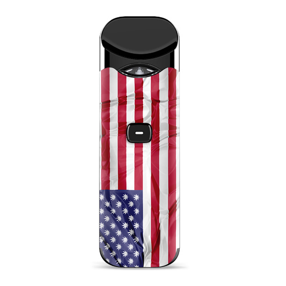  American Flag Pot Leaf Stars Marijuana Smok Nord Skin