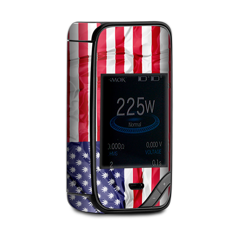  American Flag Pot Leaf Stars Marijuana X-Priv Smok Skin