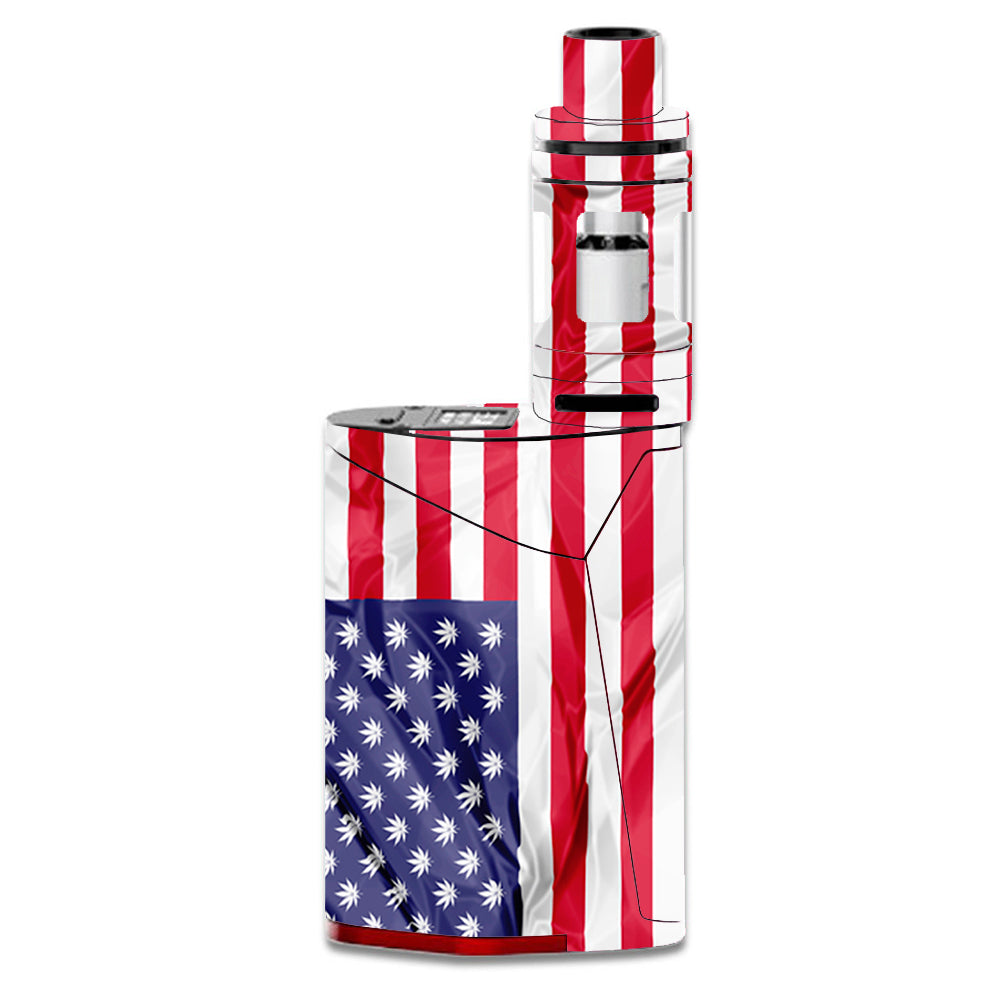  American Flag Pot Leaf Stars Marijuana Smok GX350 Skin