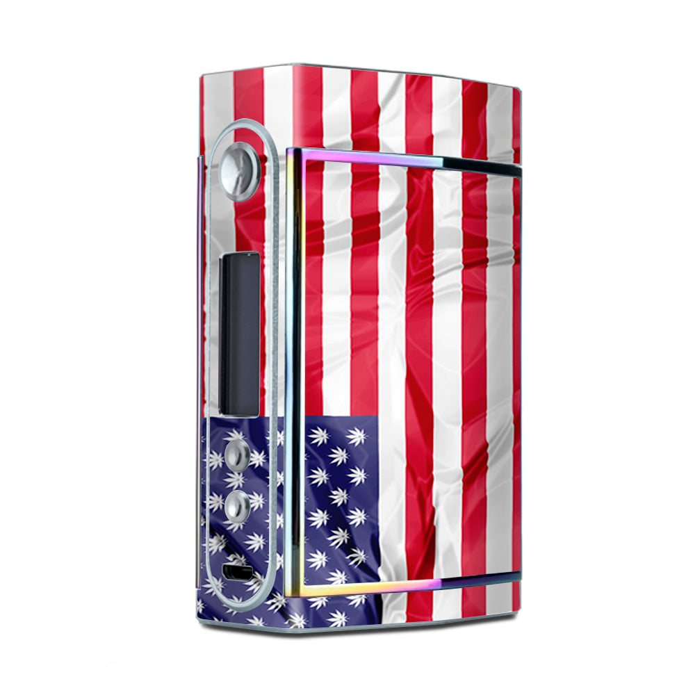  American Flag Pot Leaf Stars Marijuana Too VooPoo Skin