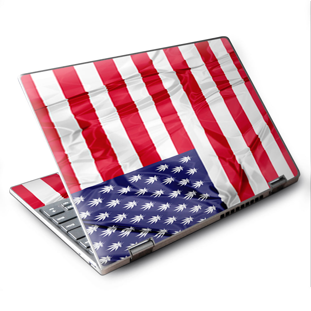  American Flag Pot Leaf Stars Marijuana Lenovo Yoga 710 11.6" Skin
