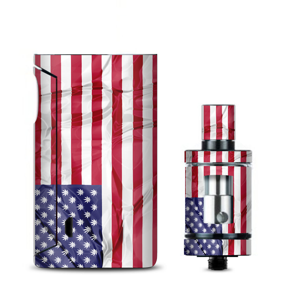  American Flag Pot Leaf Stars Marijuana Vaporesso Drizzle Fit Skin