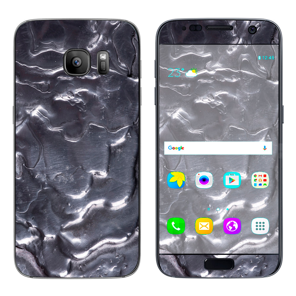  Melting Metal Molten Liquid  Samsung Galaxy S7 Skin