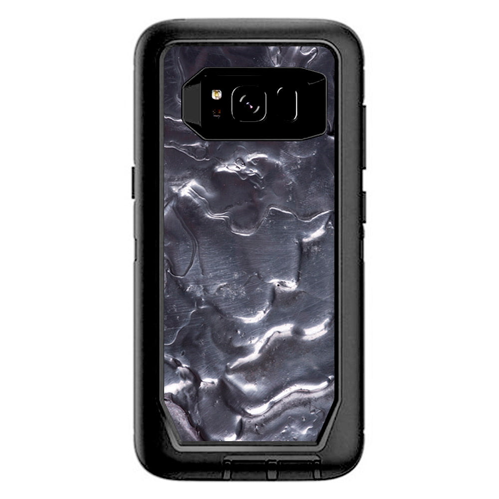  Melting Metal Molten Liquid  Otterbox Defender Samsung Galaxy S8 Skin