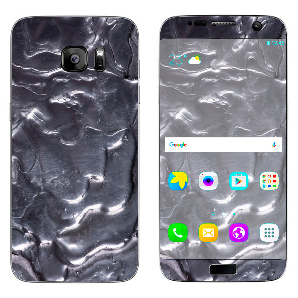  Melting Metal Molten Liquid  Samsung Galaxy S7 Edge Skin