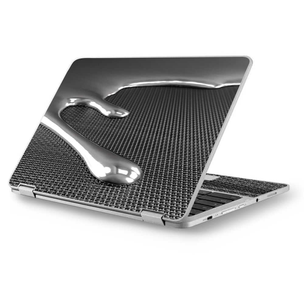  Dripping Metal Liquid Mercury Asus Chromebook Flip 12.5" Skin