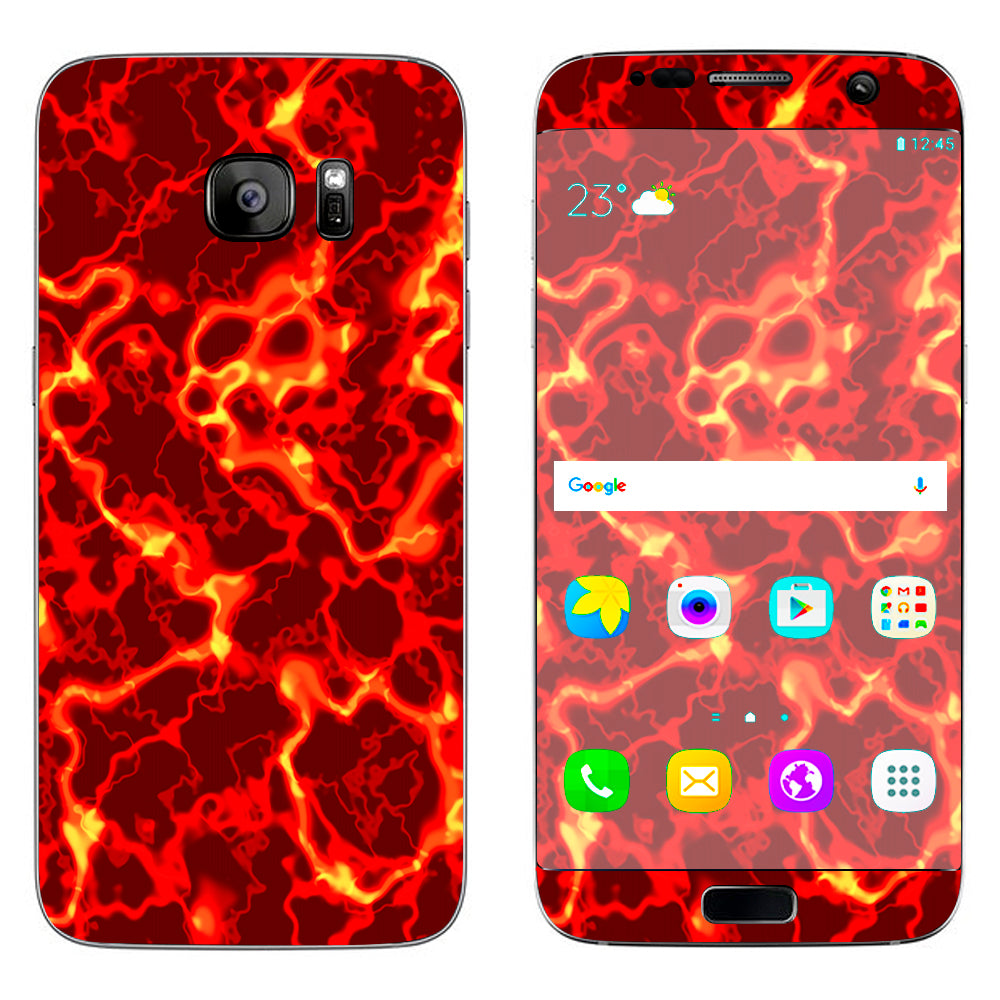  Lave Hot Molten Fire Rage Samsung Galaxy S7 Edge Skin