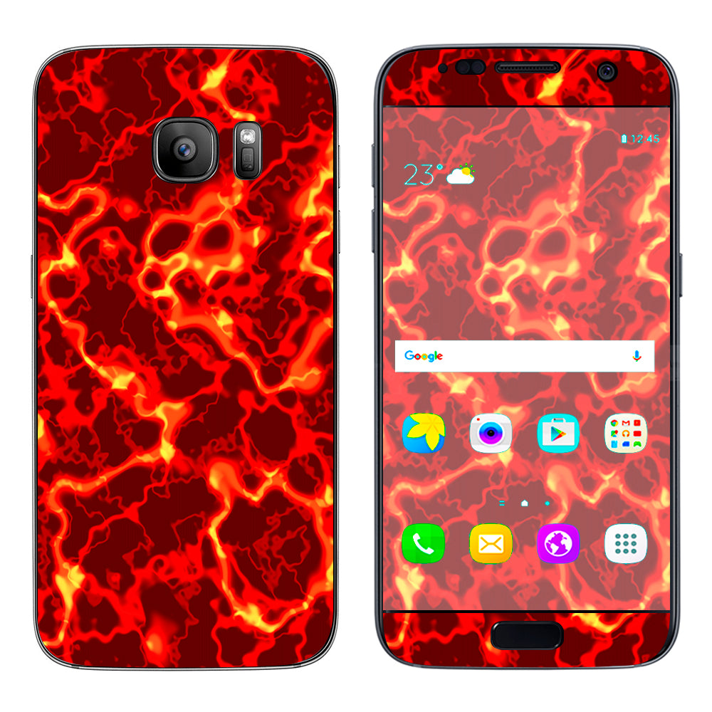  Lave Hot Molten Fire Rage Samsung Galaxy S7 Skin