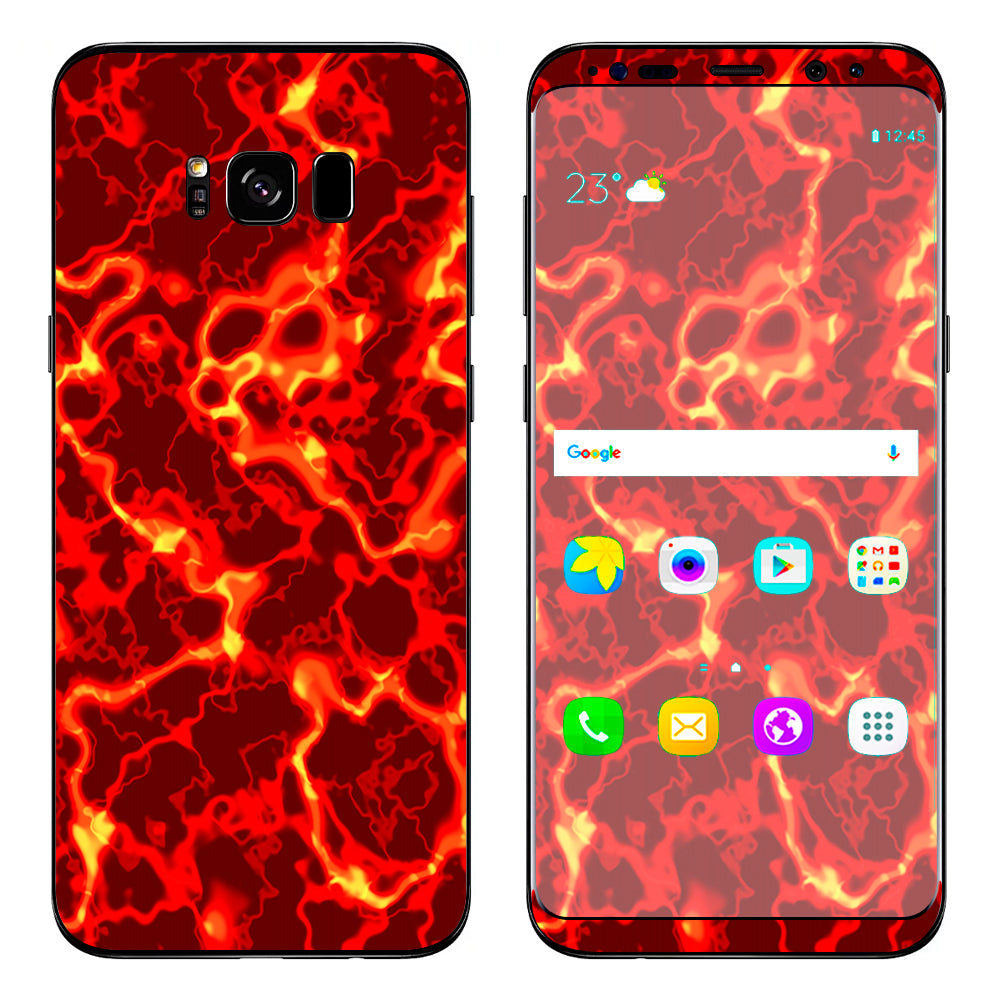  Lave Hot Molten Fire Rage Samsung Galaxy S8 Skin