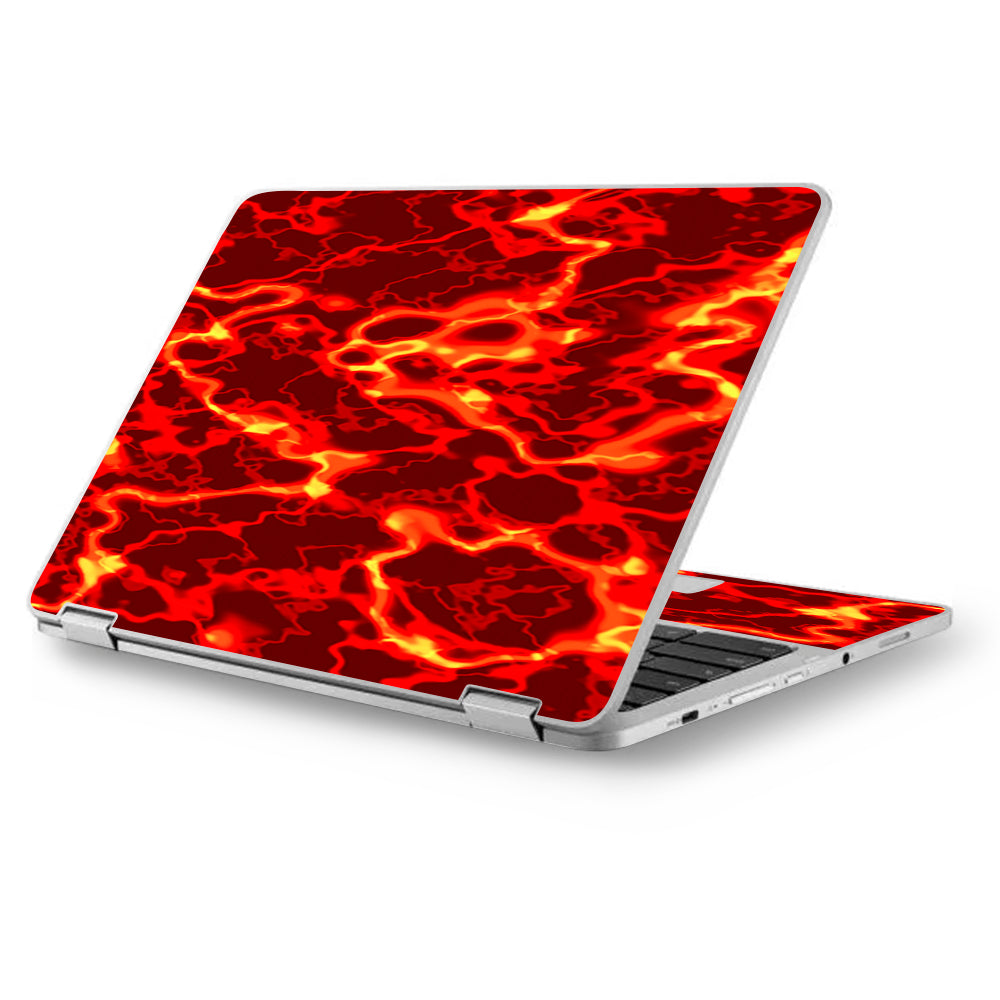  Lave Hot Molten Fire Rage Asus Chromebook Flip 12.5" Skin