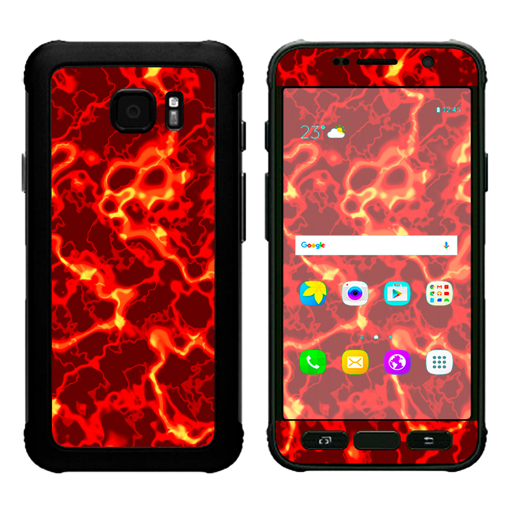  Lave Hot Molten Fire Rage Samsung Galaxy S7 Active Skin