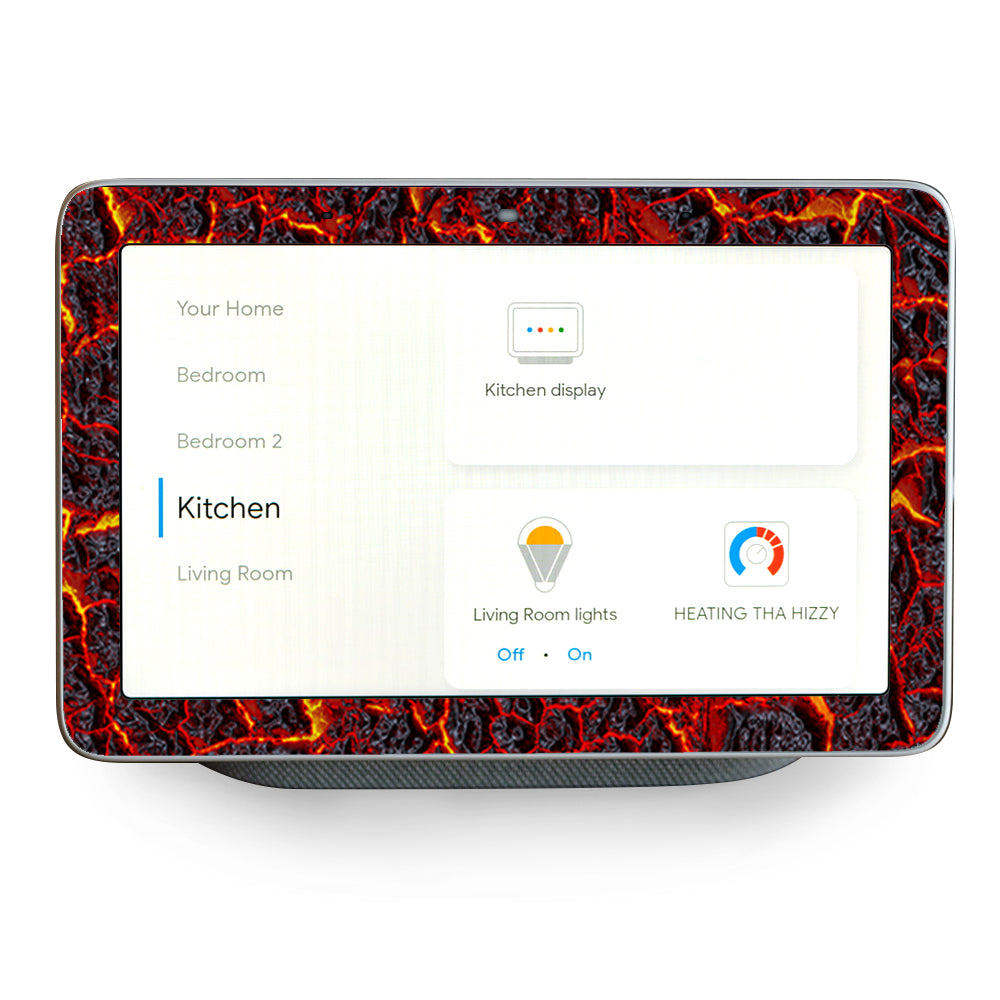 Burnt Top Lava Eruption Ash Google Home Hub Skin