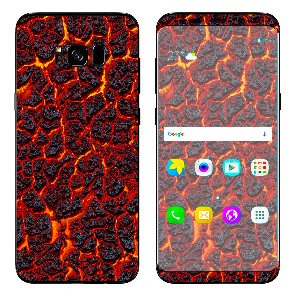  Burnt Top Lava Eruption Ash Samsung Galaxy S8 Skin