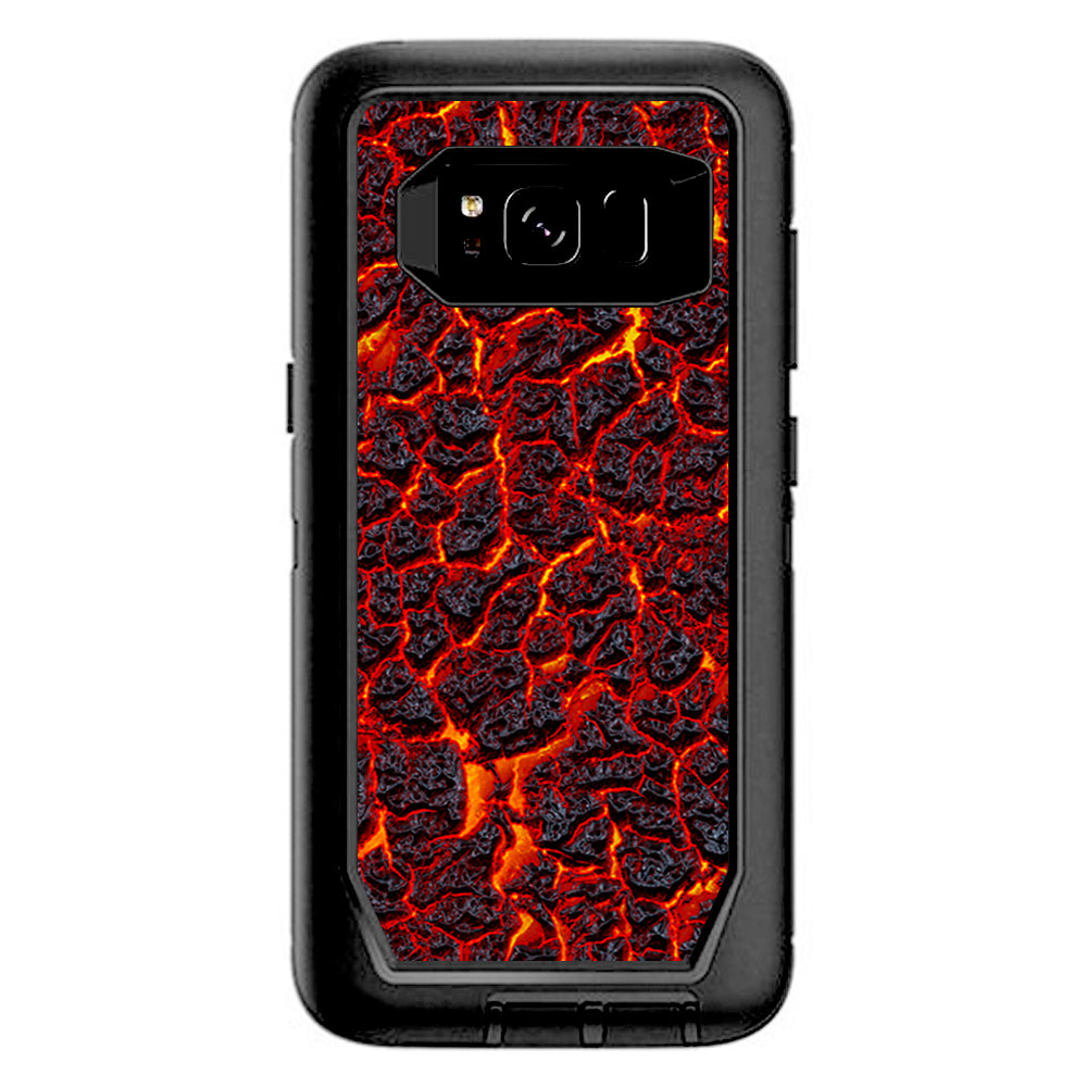  Burnt Top Lava Eruption Ash Otterbox Defender Samsung Galaxy S8 Skin