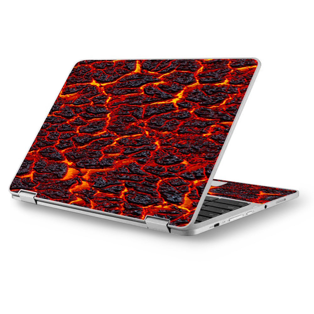  Burnt Top Lava Eruption Ash Asus Chromebook Flip 12.5" Skin