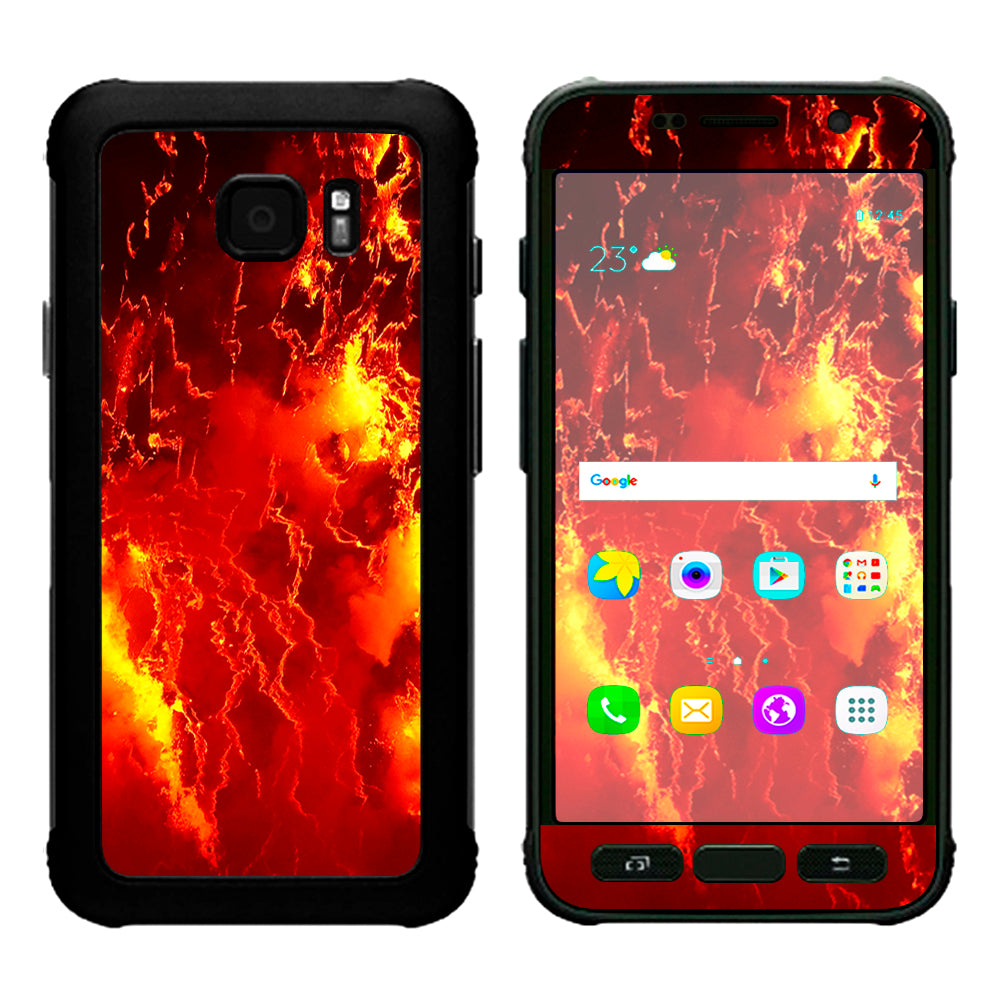  Fire Lava Liquid Flowing Samsung Galaxy S7 Active Skin