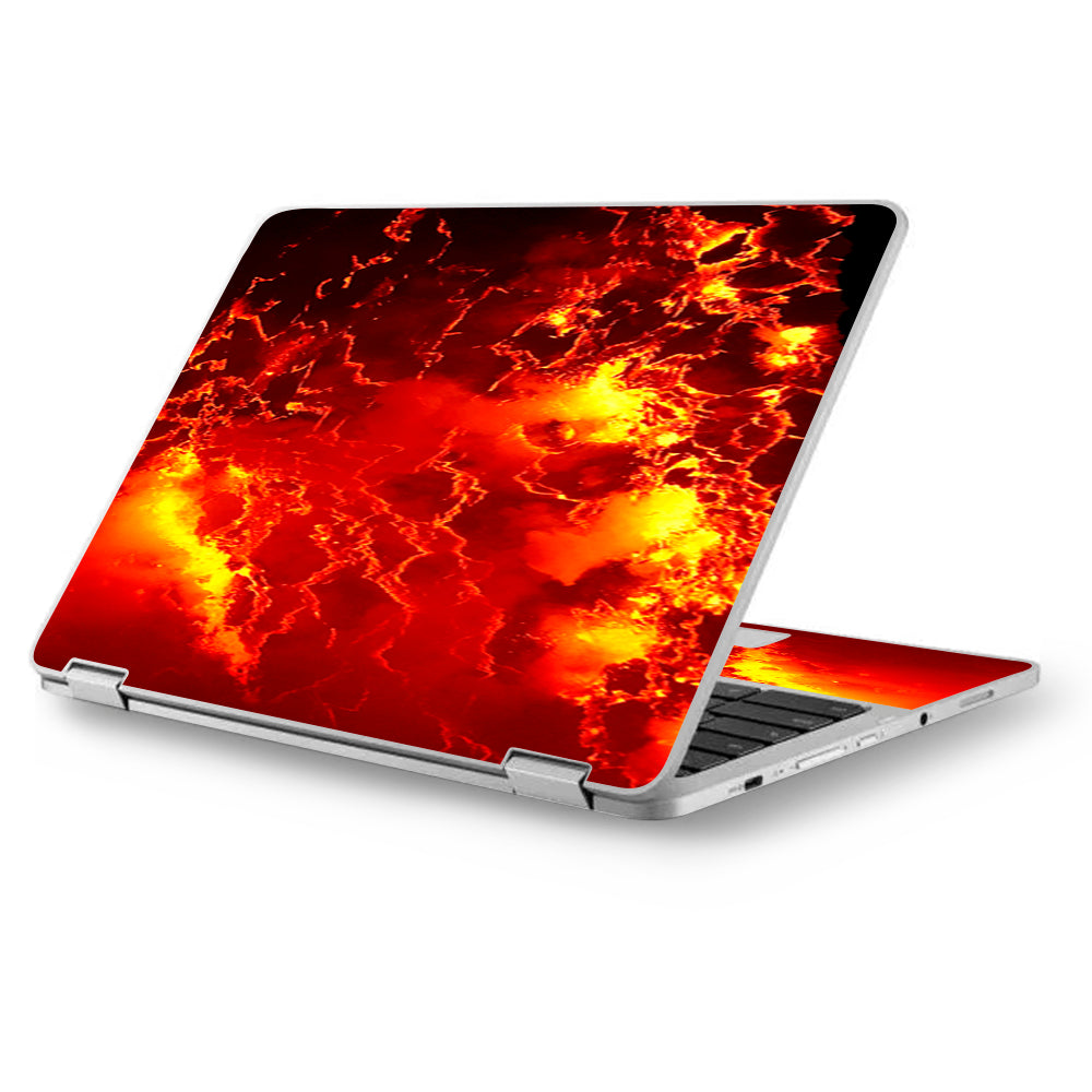  Fire Lava Liquid Flowing Asus Chromebook Flip 12.5" Skin