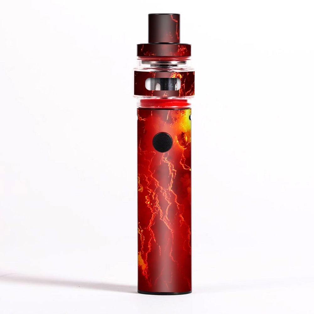 smok vape pen 22 light edition Skin Decal for Starter / Fire Lava liquid flowing – Flavor:Coconut Cupcake 20mg Pro