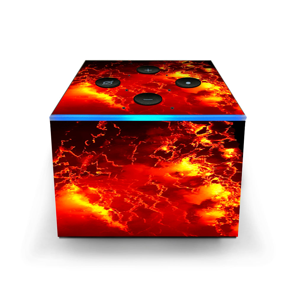  Fire Lava Liquid Flowing Amazon Fire TV Cube Skin