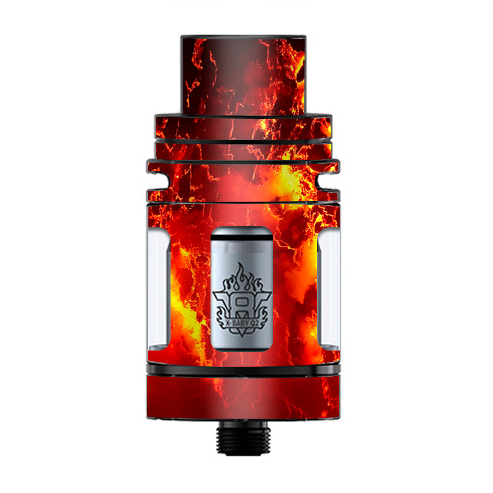  Fire Lava Liquid Flowing TFV8 X-baby Tank Smok Skin