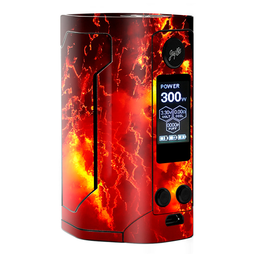  Fire Lava Liquid Flowing Wismec Gen 3 300w Skin