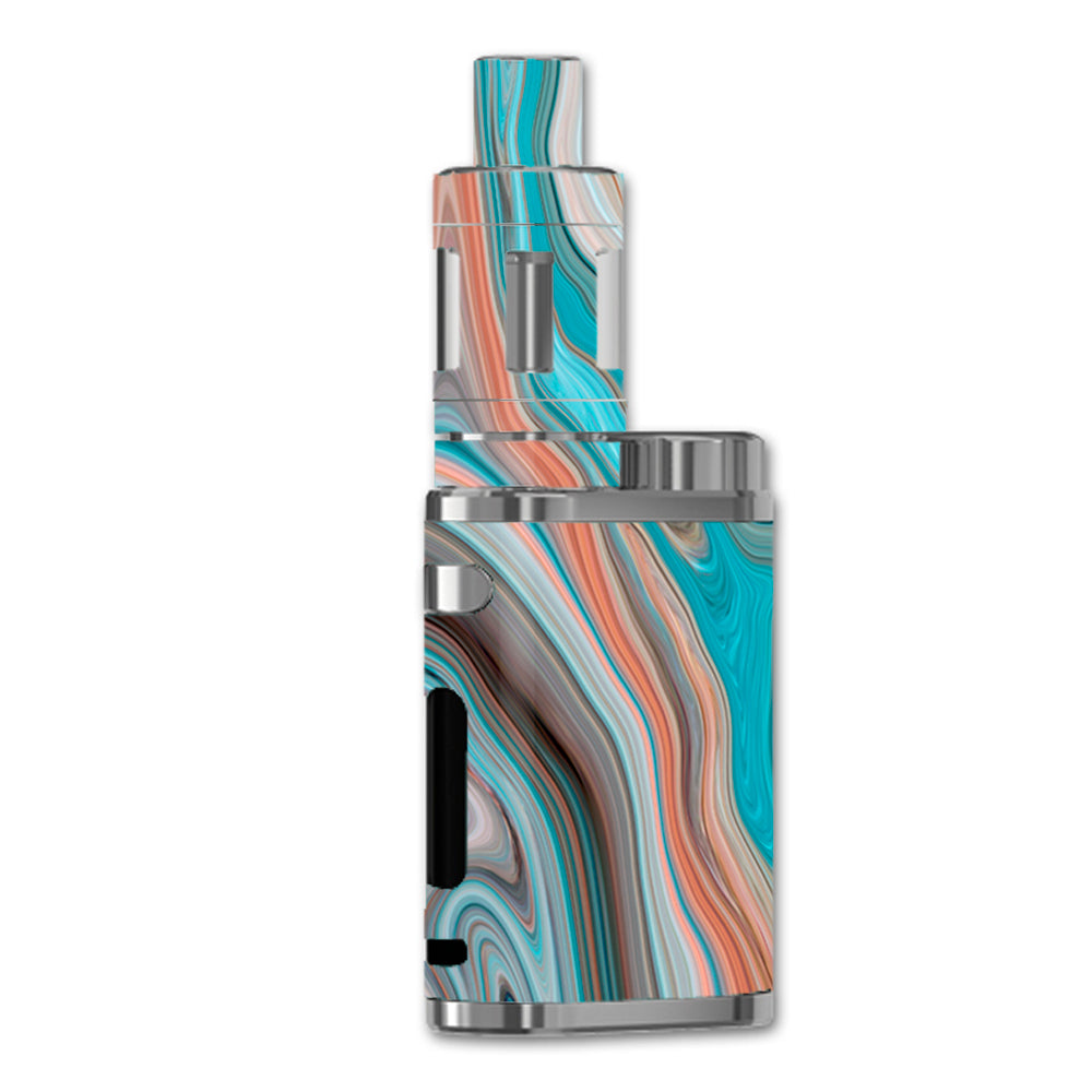  Teal Blue Brown Geode Stone Marble eLeaf iStick Pico 75w Skin