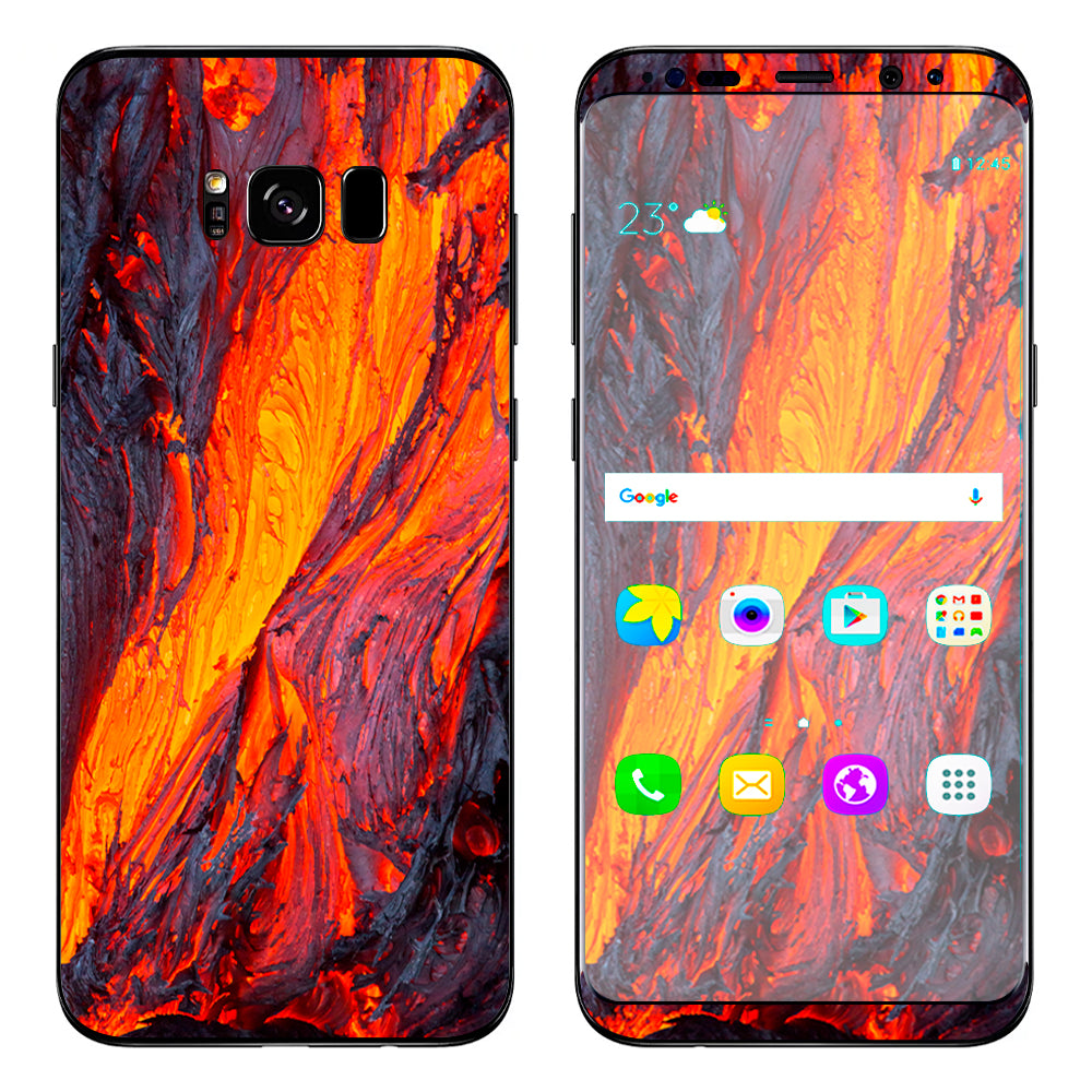  Charred Lava Volcano Ash Samsung Galaxy S8 Plus Skin