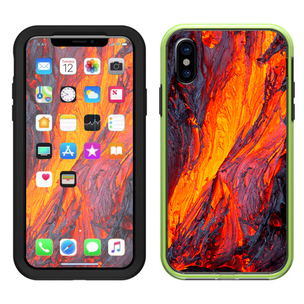  Charred Lava Volcano Ash Lifeproof Slam Case iPhone X Skin